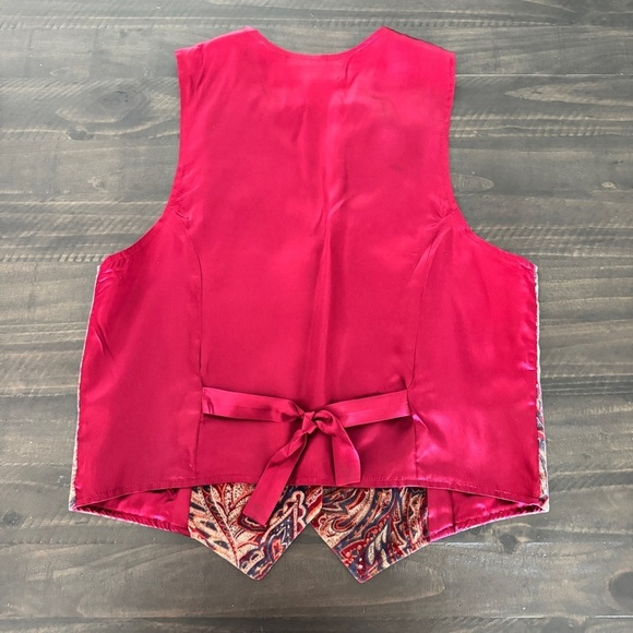 Vintage Karen Scott Paisley Vest - Size Medium - 100% Cotton - Made in Sri Lanka - Picture 5 of 6